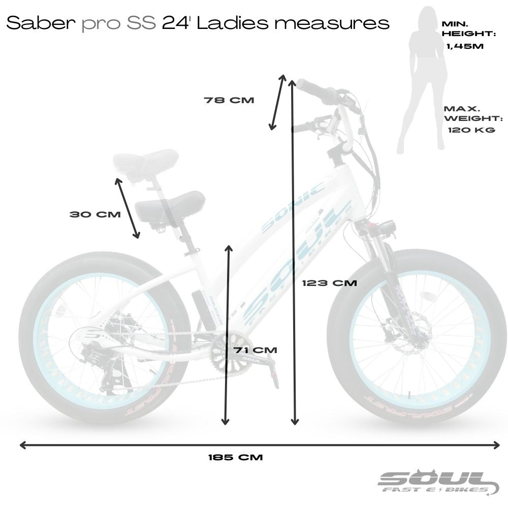 SABER Pro 24'- Ladies - Gloss White