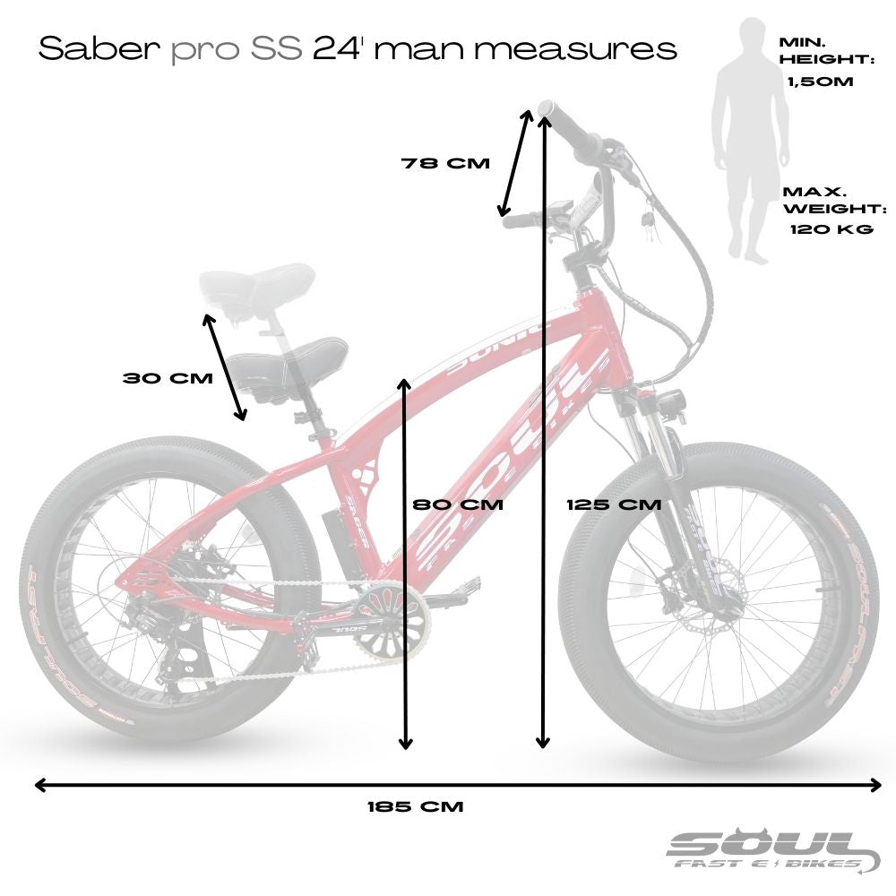 SABER Pro 24'- Man - Red & White