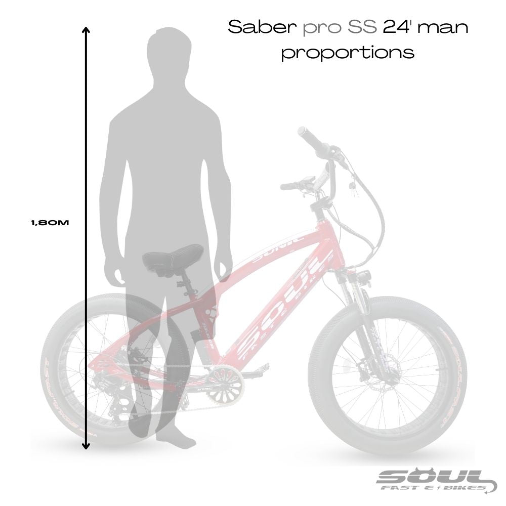 SABER Pro 24'- Man - Red & White