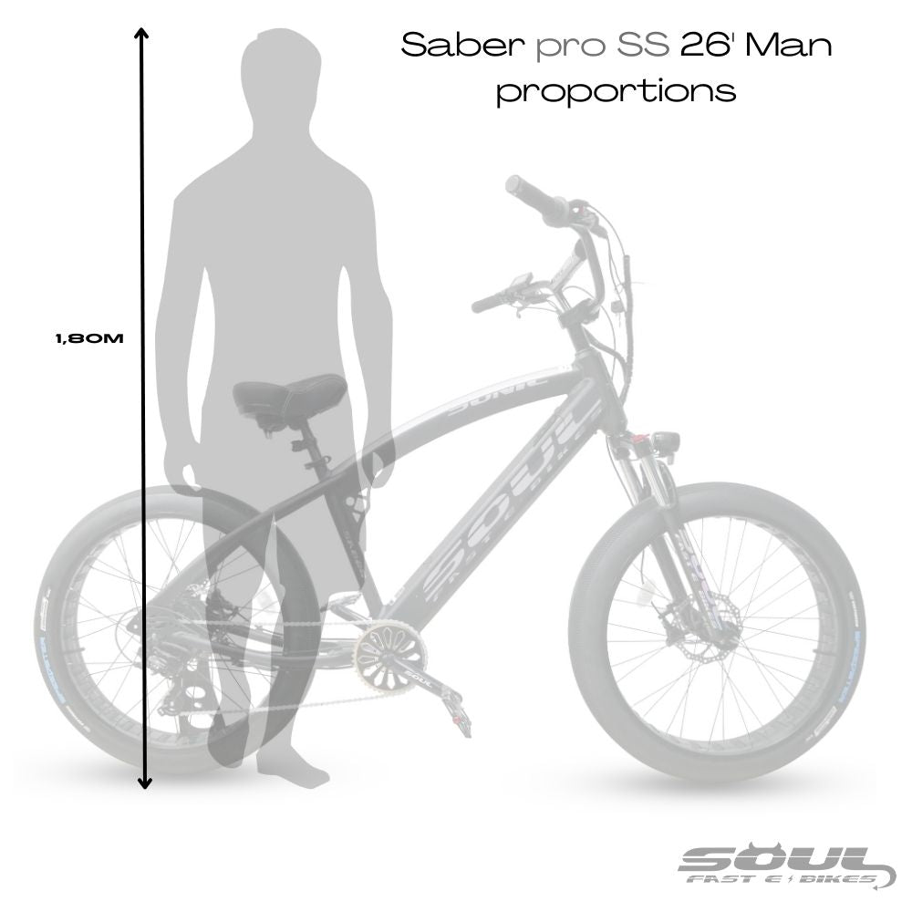 SABER Pro 26'- Man - Racing Orange & Blue